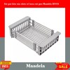 Kệ gác bồn rửa chén rổ inox rút gọn Maadela DN-01