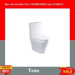 Bàn cầu hai khối Toto CS948DT8XW nắp TC600VS