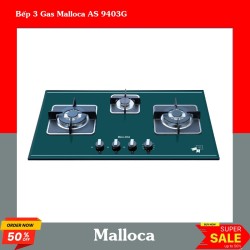 Bếp 3 Gas Malloca AS 9403G