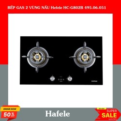 BẾP GAS 2 VÙNG NẤU Hefele HC-G802B 495.06.051