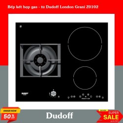 Bếp kết hợp gas - từ Dudoff London Grani Z0102