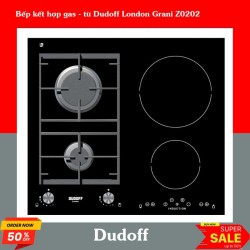 Bếp kết hợp gas - từ Dudoff London Grani Z0202