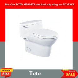 Bồn Cầu TOTO MS904T2 một khối nắp đóng êm TC393VS