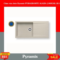 Chậu rửa chén Pyramis PYRAGRANITE ALAZIA (100X50) 1B 1D