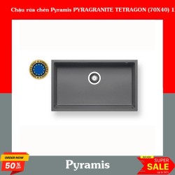 Chậu rửa chén Pyramis PYRAGRANITE TETRAGON (70X40) 1B