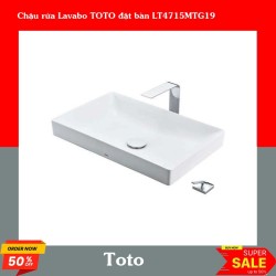 Chậu rửa Lavabo TOTO đặt bàn LT4715MTG19