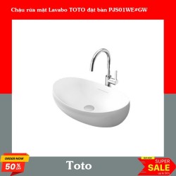 Chậu rửa mặt Lavabo TOTO đặt bàn PJS01WE#GW