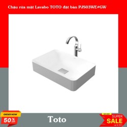 Chậu rửa mặt Lavabo TOTO đặt bàn PJS03WE#GW