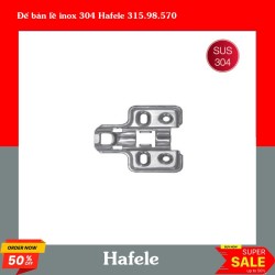 Đế bản lề inox 304 Hafele 315.98.570