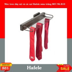 Móc treo dây nịt và cà vạt Hafele màu trắng 807.96.810