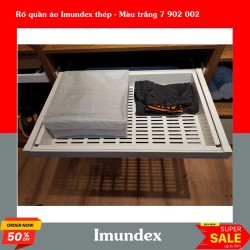 Rổ quần áo Imundex thép - Màu trắng 7 902 002