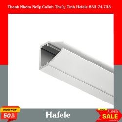 Thanh Nhôm Nẹp Cạnh Thủy Tinh Hafele 833.74.733