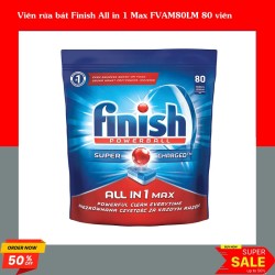 Viên rửa bát Finish All in 1 Max FVAM80LM 80 viên