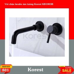 Vòi chậu lavabo âm tường Korest KB1003B