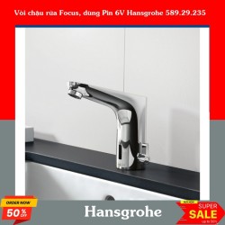 Vòi chậu rửa Focus, dùng Pin 6V Hansgrohe 589.29.235