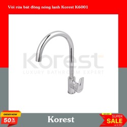 Vòi rửa bát đồng nóng lạnh Korest K6001