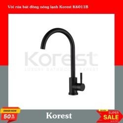 Vòi rửa bát đồng nóng lạnh Korest K6011B