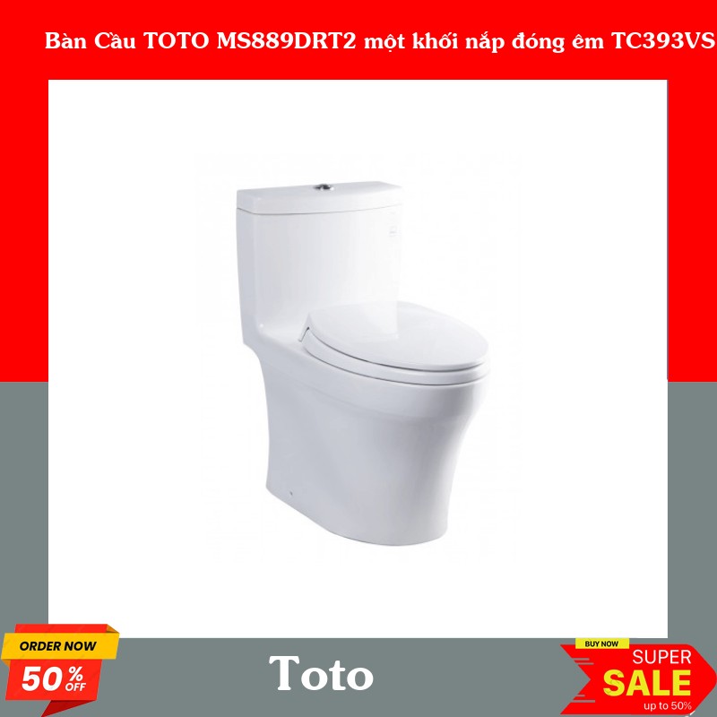 Bàn Cầu TOTO MS889DRT2 một khối nắp đóng êm TC393VS