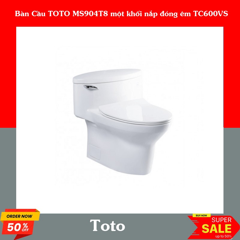 Bàn Cầu TOTO MS904T8 một khối nắp đóng êm TC600VS
