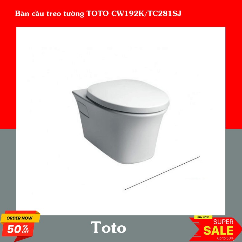 Bàn cầu treo tường TOTO CW192K/TC281SJ