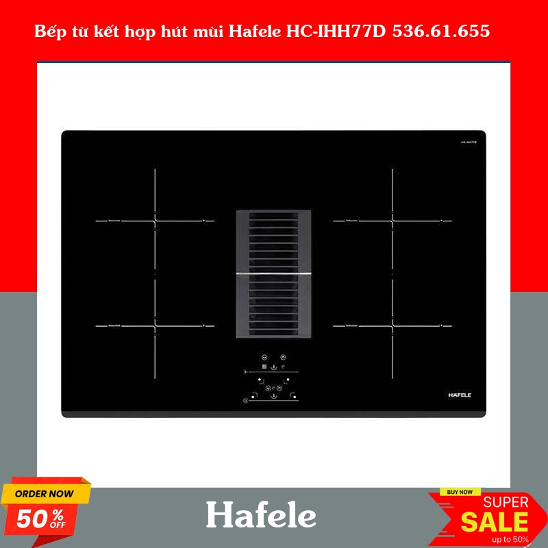 Bếp từ kết hợp hút mùi Hafele HC-IHH77D 536.61.655