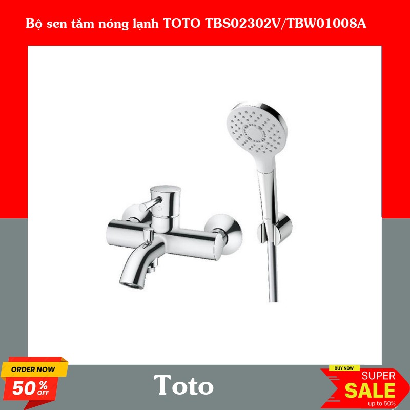 Bộ sen tắm nóng lạnh TOTO TBS02302V/TBW01008A
