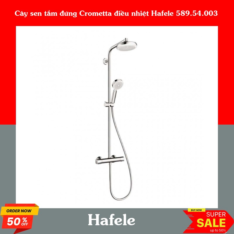 Cây sen tắm đứng Crometta điều nhiệt Hafele 589.54.003
