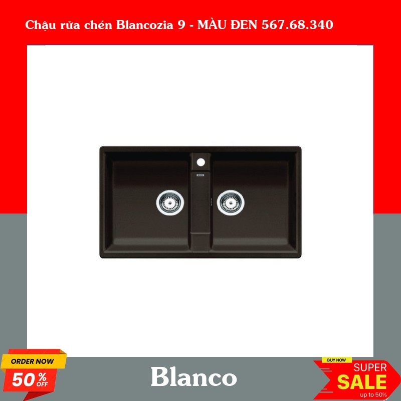 Chậu rửa chén Blancozia 9 - MÀU ĐEN 567.68.340