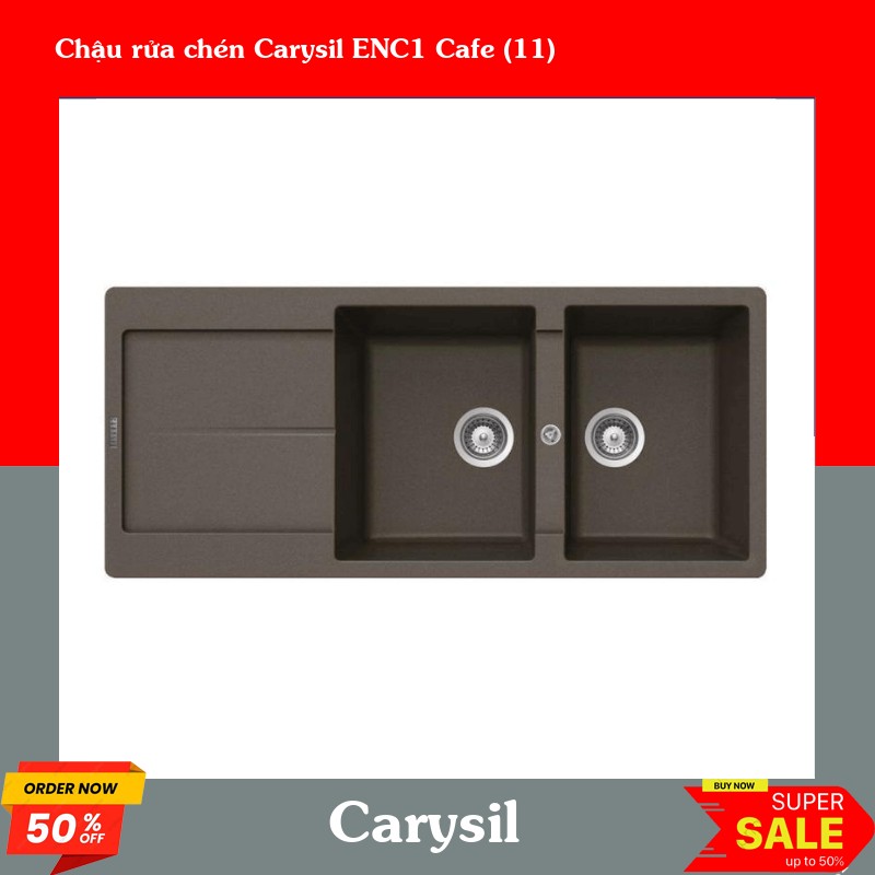 Chậu rửa chén Carysil ENC1 Cafe (11)