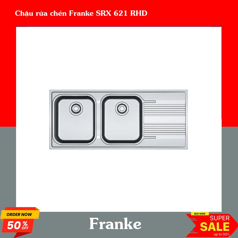 Chậu rửa chén Franke SRX 621 RHD