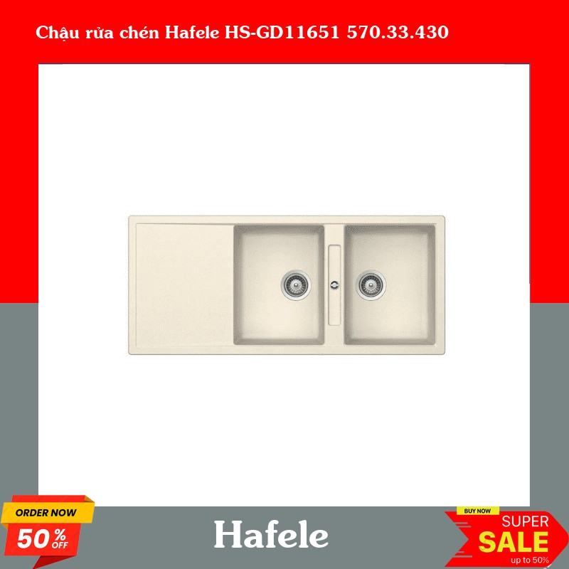Chậu rửa chén Hafele HS-GD11651 570.33.430