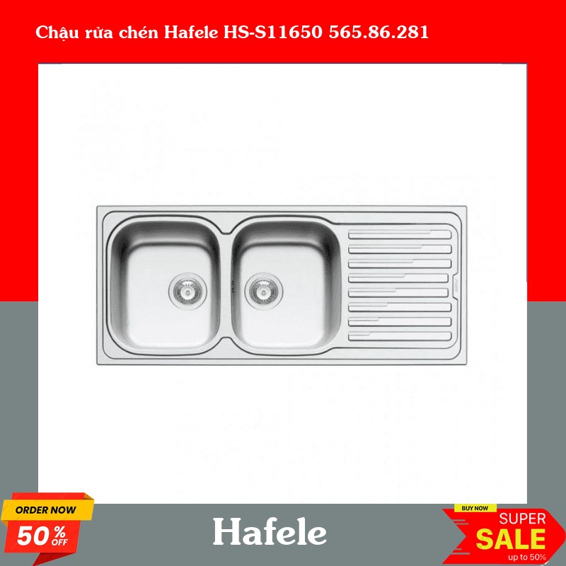 Chậu rửa chén Hafele HS-S11650 565.86.281