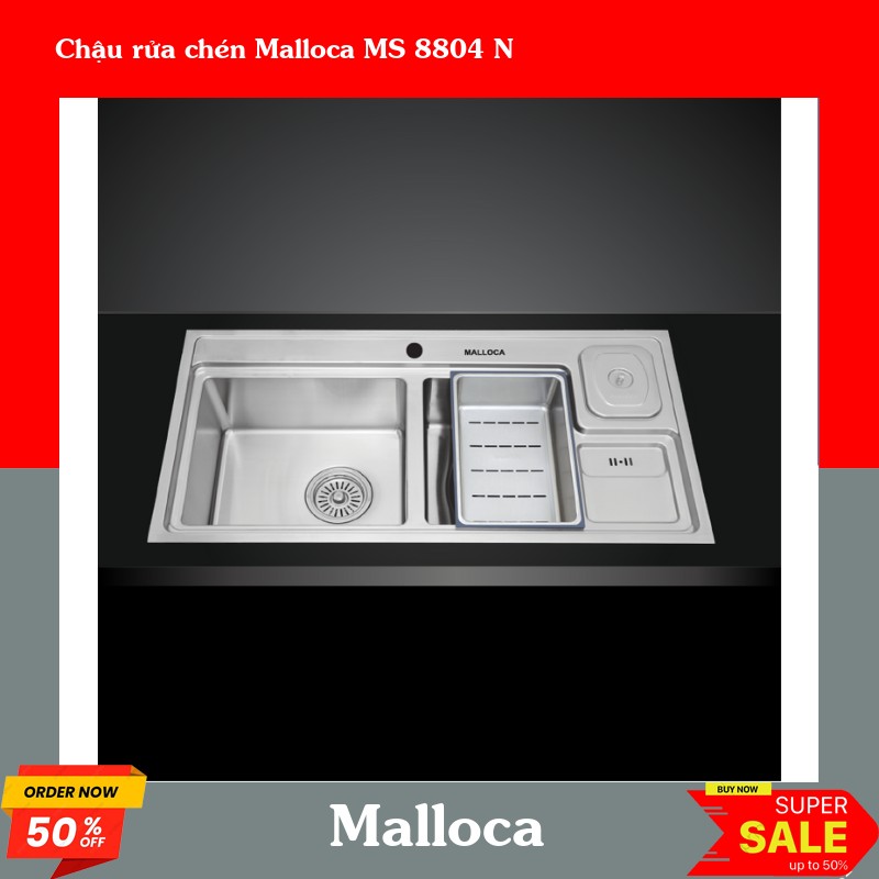 Chậu rửa chén Malloca MS 8804 N