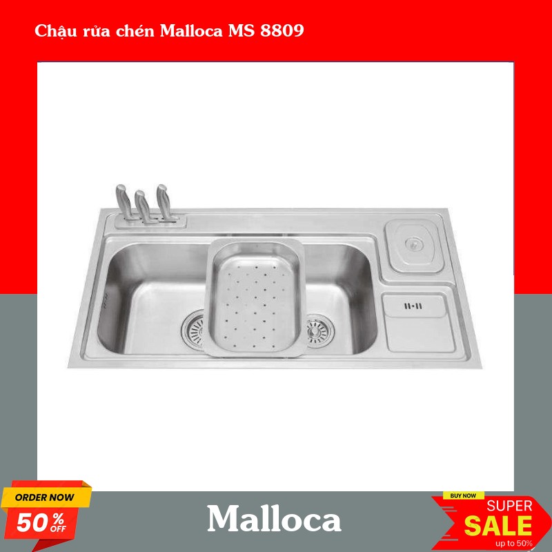Chậu rửa chén Malloca MS 8809