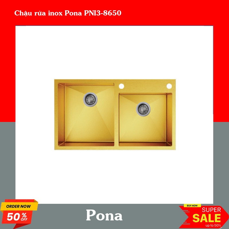 Chậu rửa inox Pona PNI3-8650