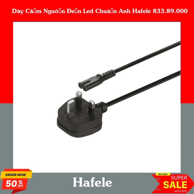 Dây Cắm Nguồn Đèn Led Chuẩn Anh Hafele 833.89.000