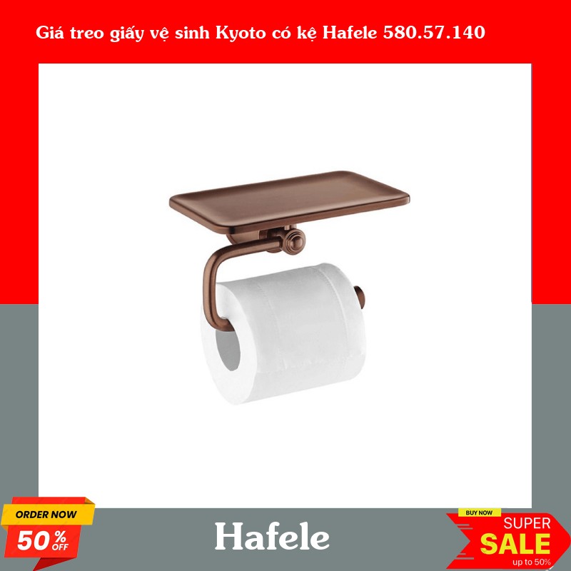 Giá treo giấy vệ sinh Kyoto có kệ Hafele 580.57.140