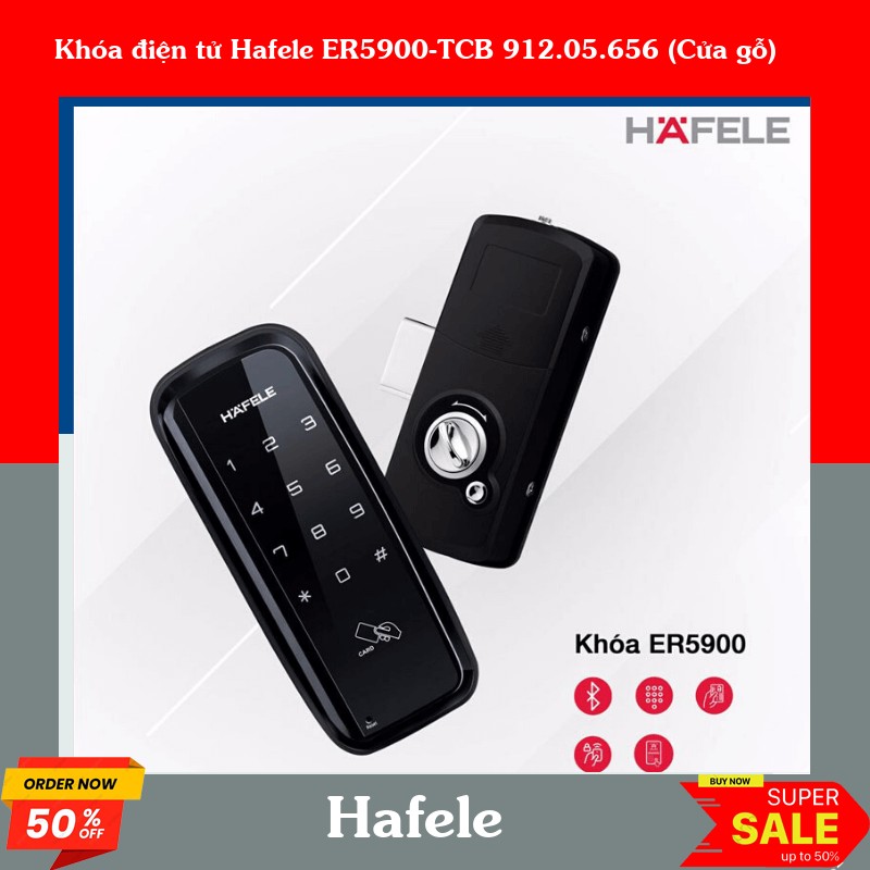 Khóa điện tử Hafele ER5900-TCB 912.05.656 (Cửa gỗ)