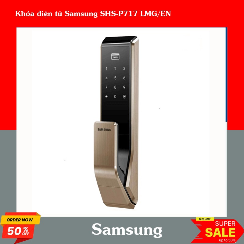 Khóa điện tử Samsung SHS-P717 LMG/EN