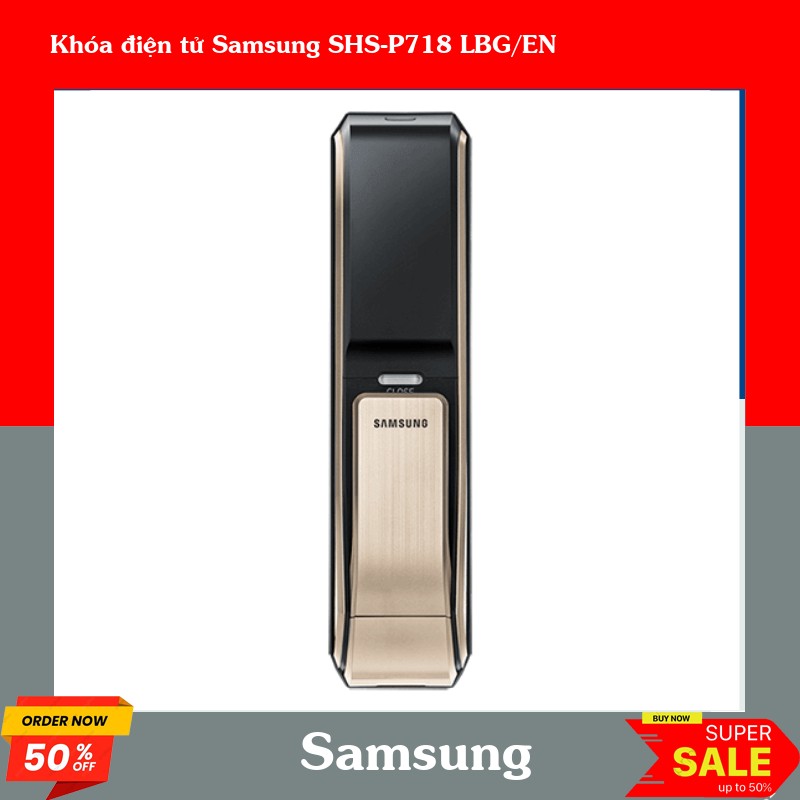 Khóa điện tử Samsung SHS-P718 LBG/EN