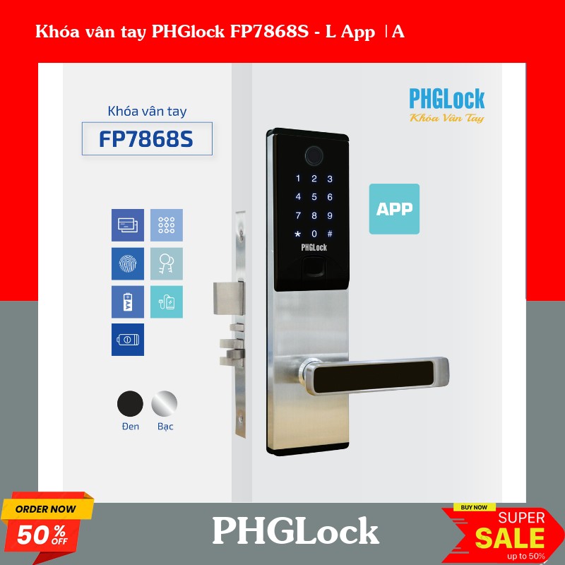 Khóa vân tay PHGlock FP7868S - L App |A