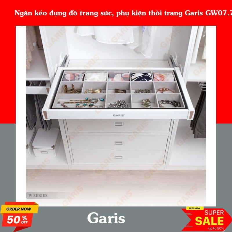 Ngăn kéo đựng đồ trang sức, phụ kiện thời trang Garis GW07.70