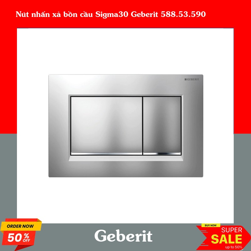 Nút nhấn xả bồn cầu Sigma30 Geberit 588.53.590