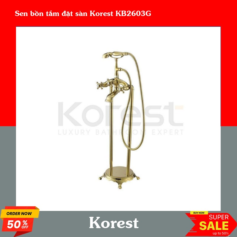 Sen bồn tắm đặt sàn Korest KB2603G