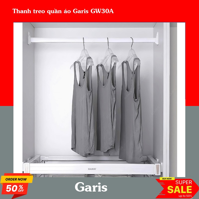 Thanh treo quần áo Garis GW30A