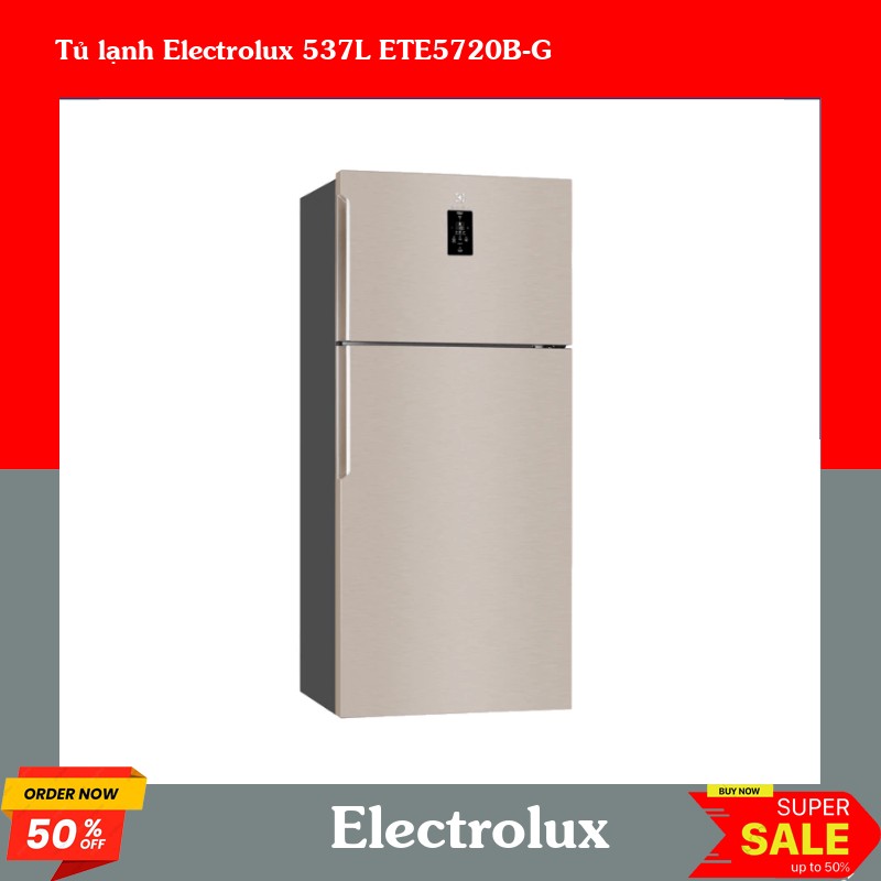 Tủ lạnh Electrolux 537L ETE5720B-G
