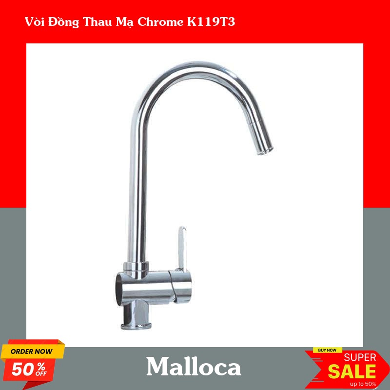 Vòi Đồng Thau Mạ Chrome K119T3